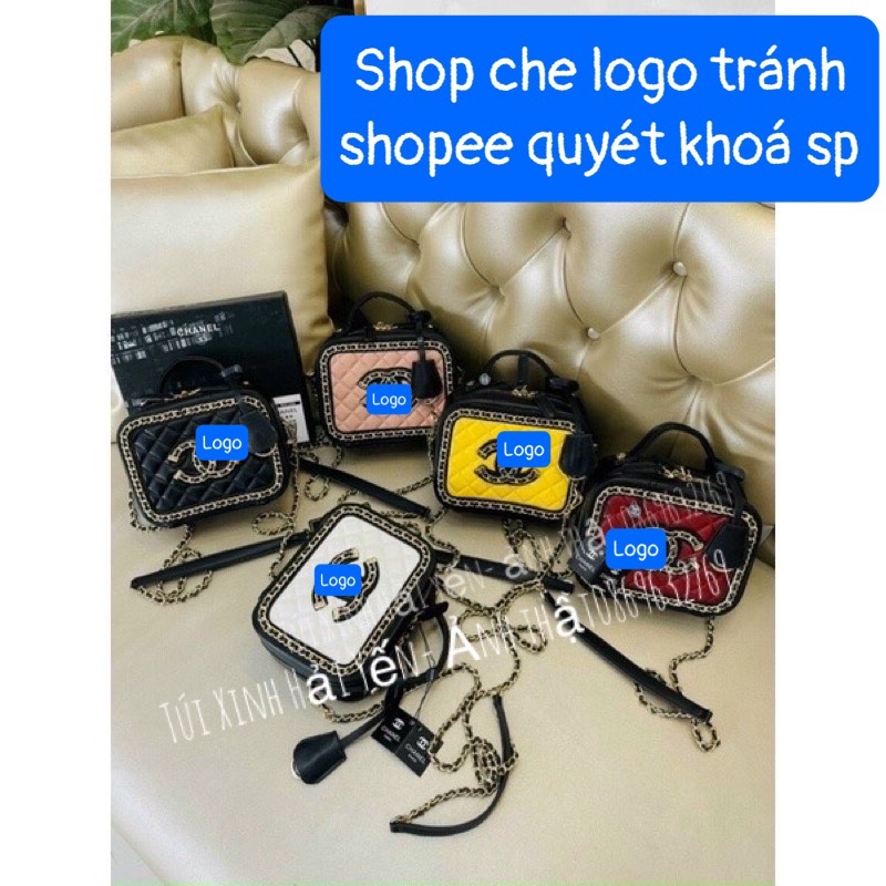 Túi cốp chà.nel CN đeo chéo hàng quảng châu lót da( full hộp cao cấp- ảnh thật shop chụp ) cam kết như hình