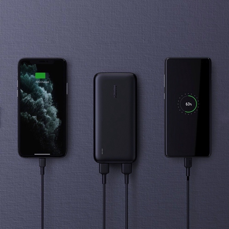 [SẠC NHANH 18W] Sạc dự phòng Aukey PB-N73S 10.000mAh Slim siêu mỏng, sạc nhanh PD và QC 3.0 max 18w