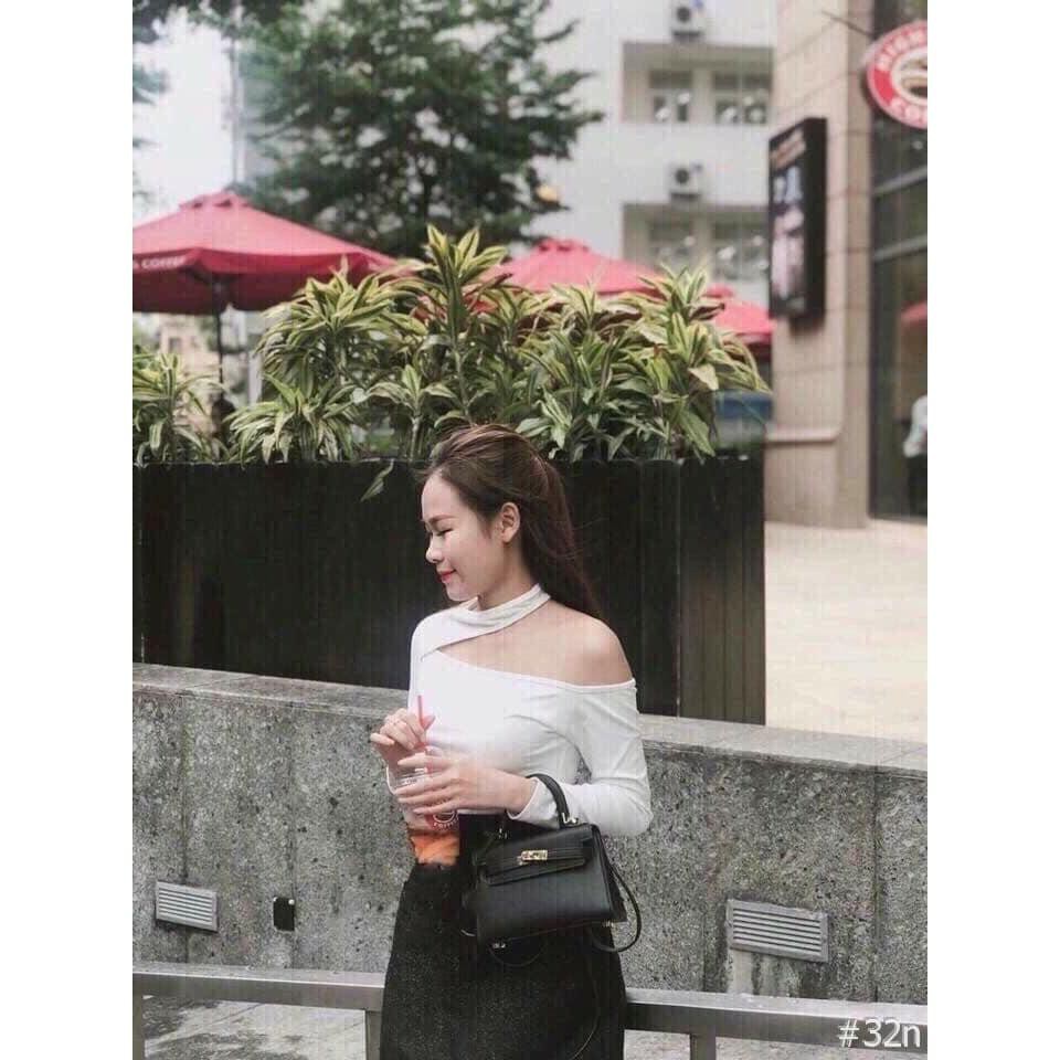 Áo Kiểu Nữ Áo Body Chocker Khoét Vai Thời Trang