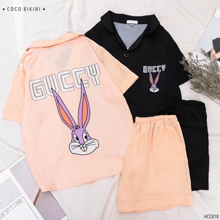 𝑪𝑶𝑪𝑶 𝑩𝑰𝑲𝑰𝑵𝑰 Bộ Đồ Ngủ - Đồ Mặc Nhà Lụa Satin ( HCC818 )