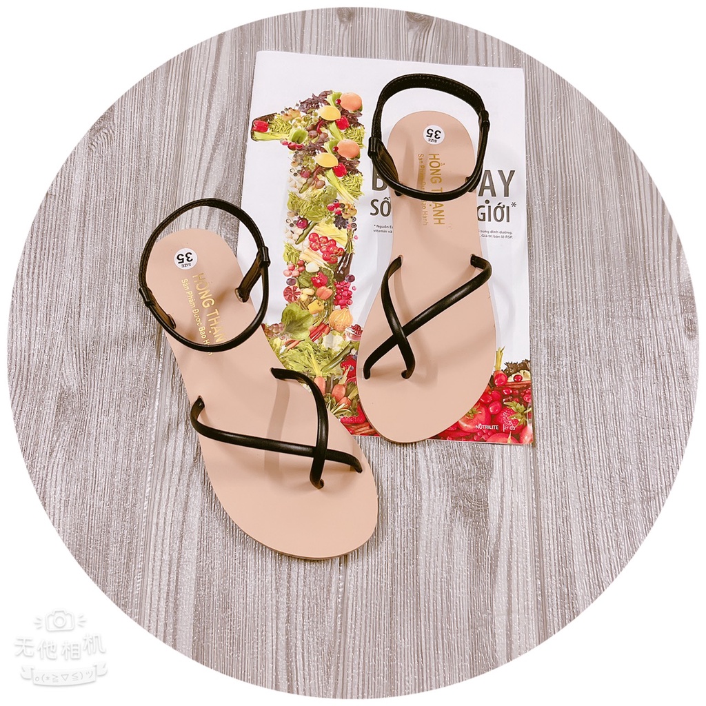 SANDAL NỮ QUAI CHÉO MẢNH THỜI TRANG HÀNG CAO CẤP