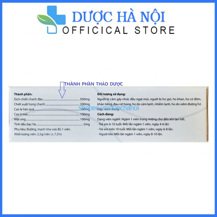 Viên ngậm chanh đào mật ong Vega hỗ trợ giảm ho, giảm đờm 8 viên x 3 vỉ