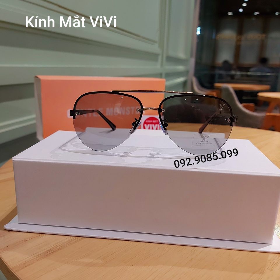 Gọng kính đổi màu - ở trong nhà màu xám ra ngoài màu đen