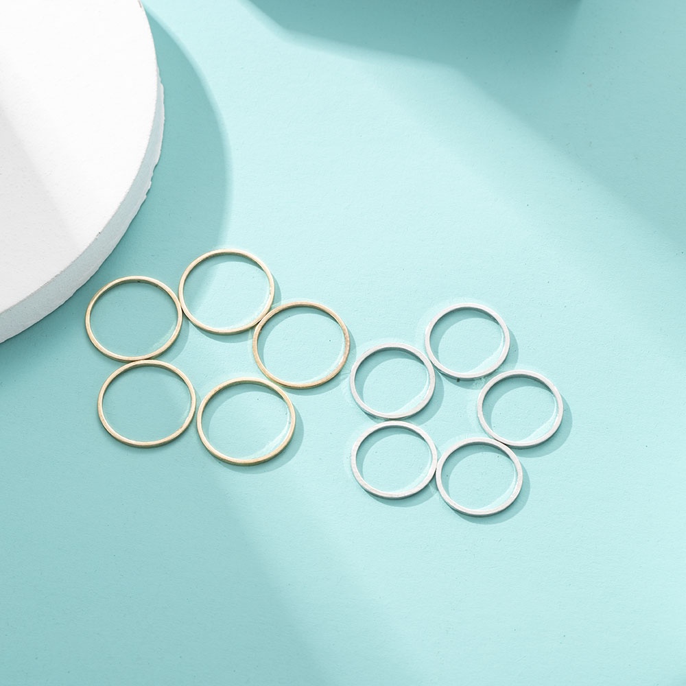 Bộ 5 Nhẫn Đeo Khớp Ngón Tay 14mm Phong Cách Hàn Quốc Độc Đáo