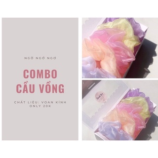CỘT TÓC VẢI- SCRUNCHIES VOAN CÁT KIẾNG