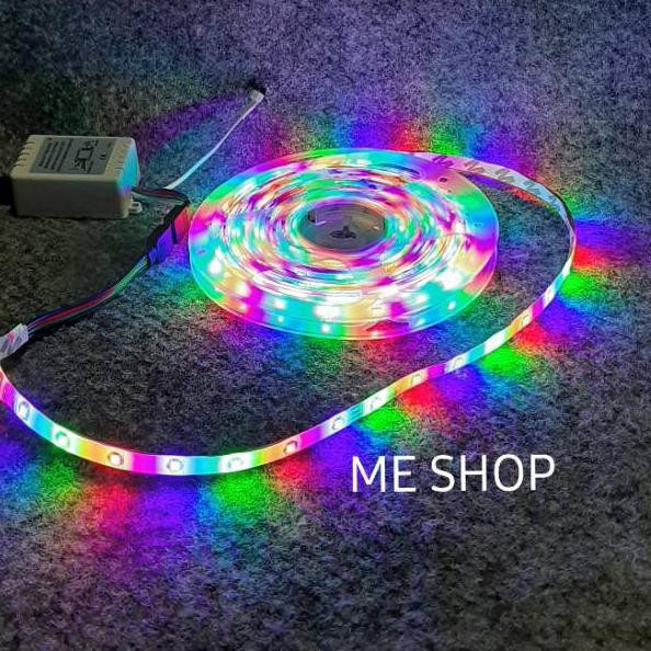 Dây Đèn Led 5m Ac 220v Fpt Rgb Nhiều Màu + Bộ Điều Khiển Từ Xa