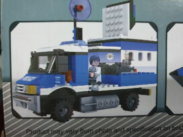 Lego ausini 23605 police xe đặc nhiệm cano tàu cảnh sát biển bắt cướp chiến đấu tội phạm bảo vệ trật tự thành phố