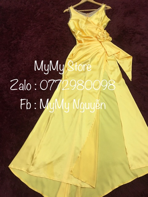 [Mã FATHANG5 giảm 10K đơn 50K] KÈM ẢNH/VIDEO THẬT - Đầm Maxi body dạ hội xẻ đùi kết hoa eo SANG CHẢNH - MS20Y | BigBuy360 - bigbuy360.vn