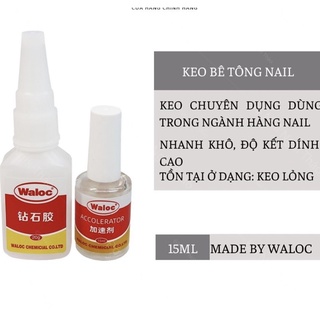 Keo Waloc Làm Nail ( Set2 chai)