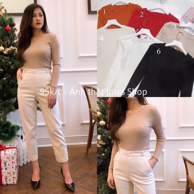 Áo len cuốn bèo Hàn Quốc 💘𝗙𝗿𝗲𝗲𝗦𝗵𝗶𝗽 💘 bảng màu siêu Ngọt Ngào 𝐿𝑒𝑛 𝑙𝑜̂𝑛𝑔 𝑐𝑢̛̀𝑢 💘🌺 | BigBuy360 - bigbuy360.vn