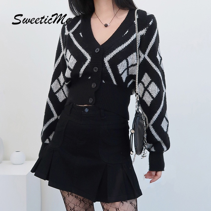 Áo Sweater Tay Dài Cổ Chữ V Dáng Rộng Nhuộm Màu Độc Đáo Thời Trang 2022 Cho Nữ