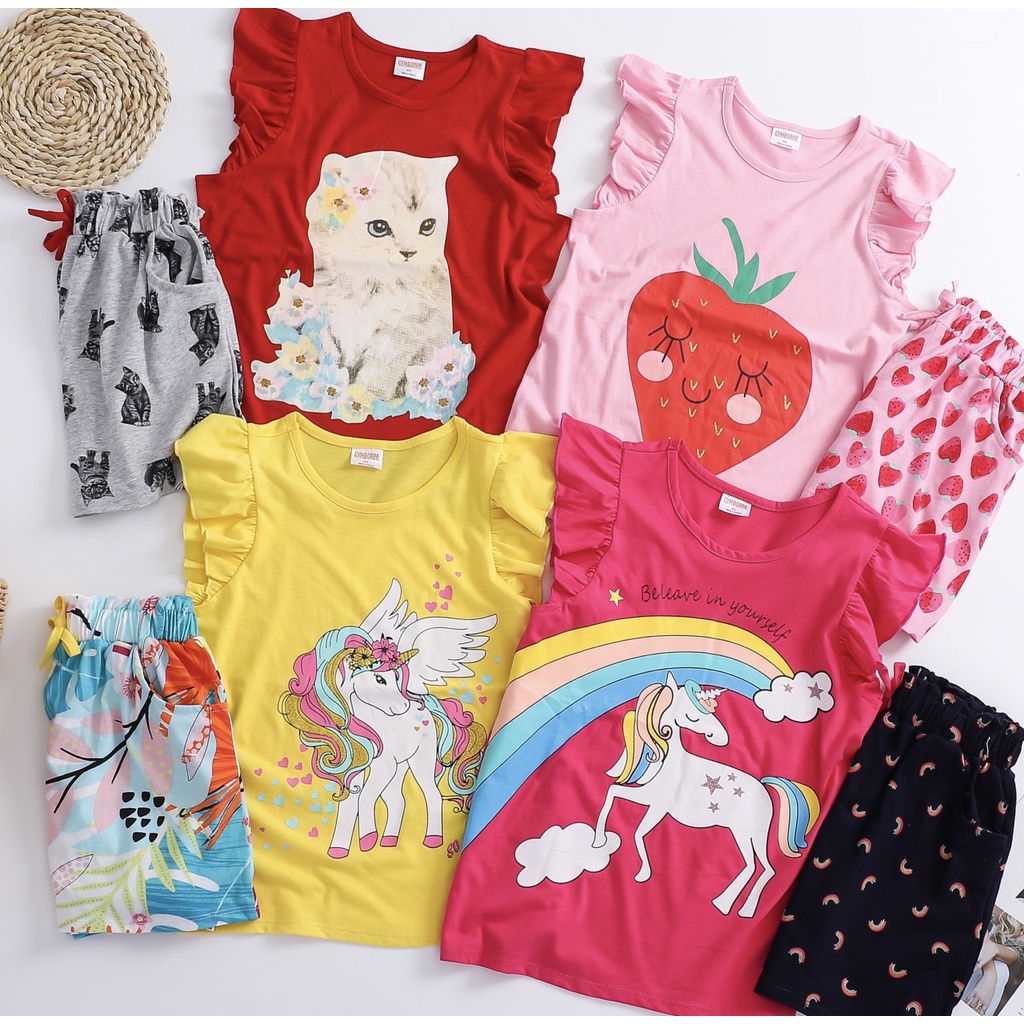 Bộ cotton Gymboree cánh tiên-HÀNG SALE KO ĐỔI TRẢ