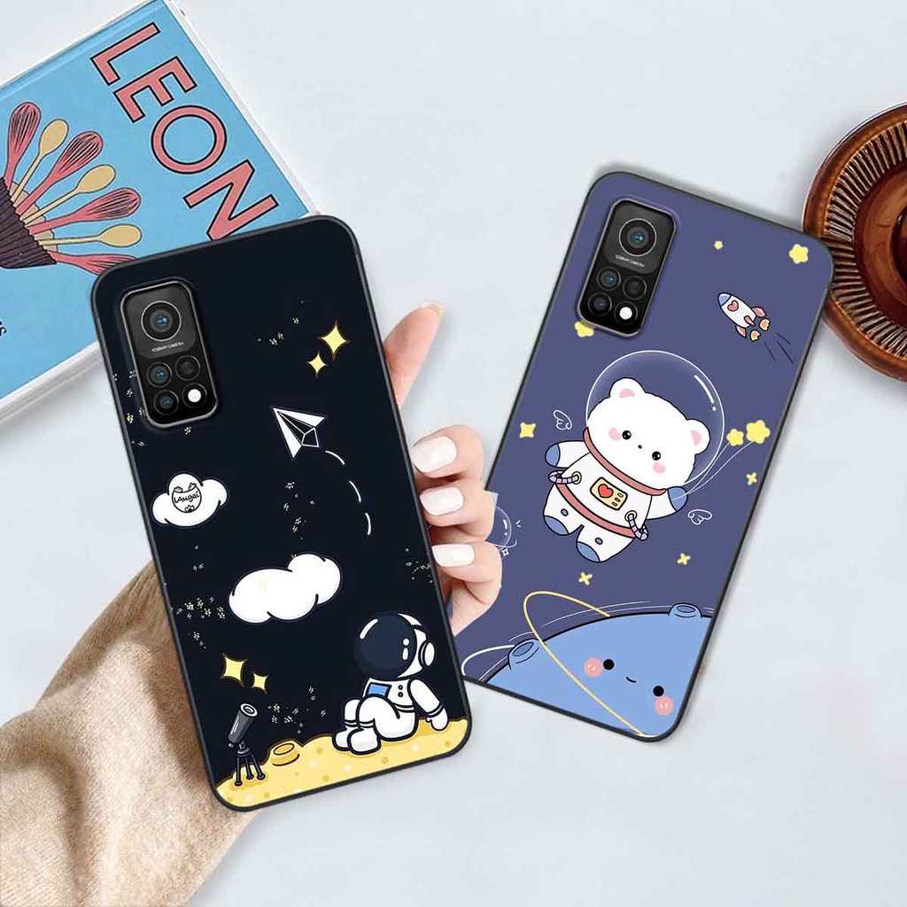 Ốp Xiaomi Mi 10T Pro in hình vũ trụ, phi hành gia bầu trời cute dễ thương