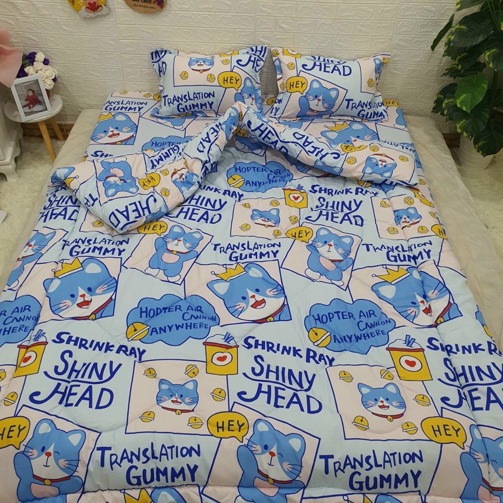 Chăn phao trần bông cotton poly m8x2m ( chát chọn mẫu)