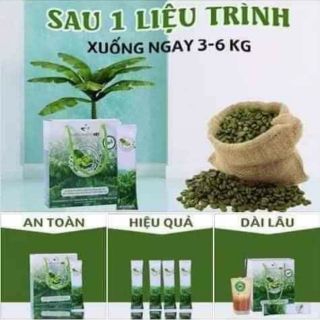 Cà phê xanh giảm cân kháng mỡ ( 1 hộp 10 gói)