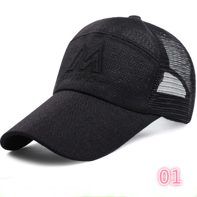 Mũ lưỡi trai LINJW thiết kế lưới thoáng khí phong cách năng động thời trang Hàn Quốc
