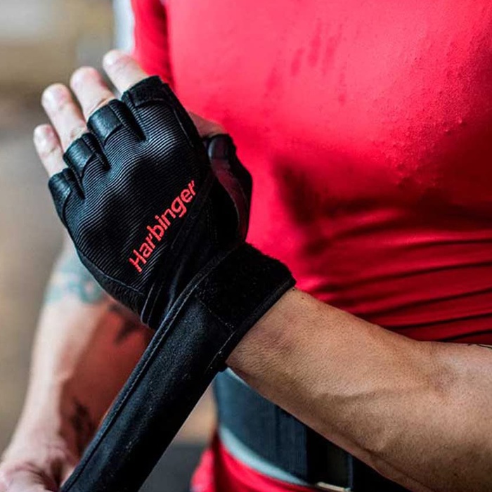 Găng Tay Tập Gym Harbinger Men’s Pro Wristwrap Có Quấn Cổ Tay