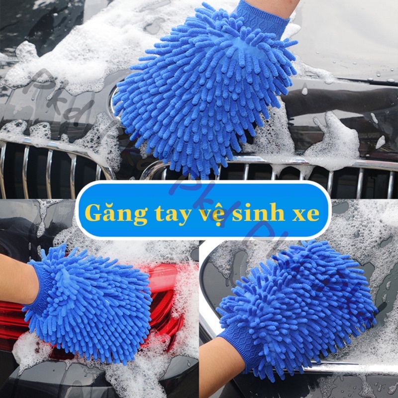 Găng tay nhung rửa xe