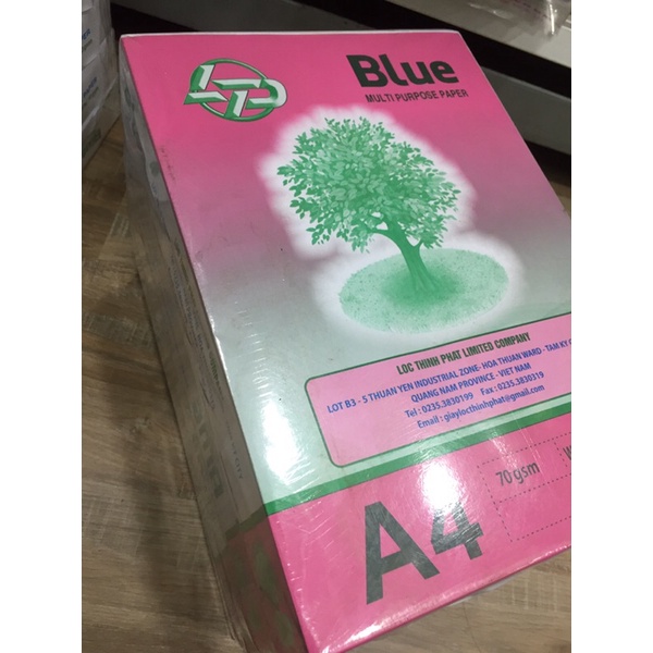 GIẤY IN A4 BLUE 70GSM