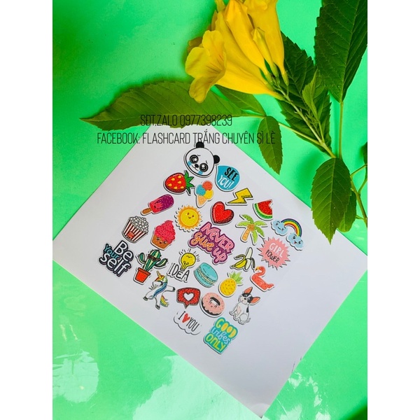sticker gồm 4 chủ đề nhiều hình ngộ nghĩnh