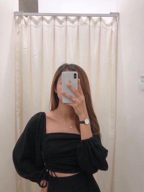 🌸 Áo Croptop rút nhún 2 bên | BigBuy360 - bigbuy360.vn