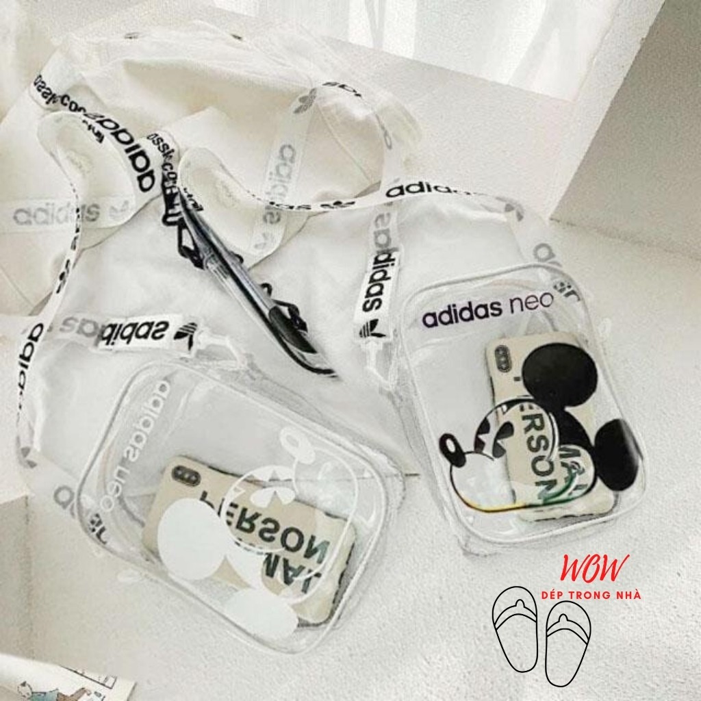 Túi Đeo Chéo 🔥 FREESHIP 🔥 Túi Đeo Chéo Nữ Trong Suốt Họa Tiết Hình Chuột MICKEY Cho Ngày Hè Năng Động