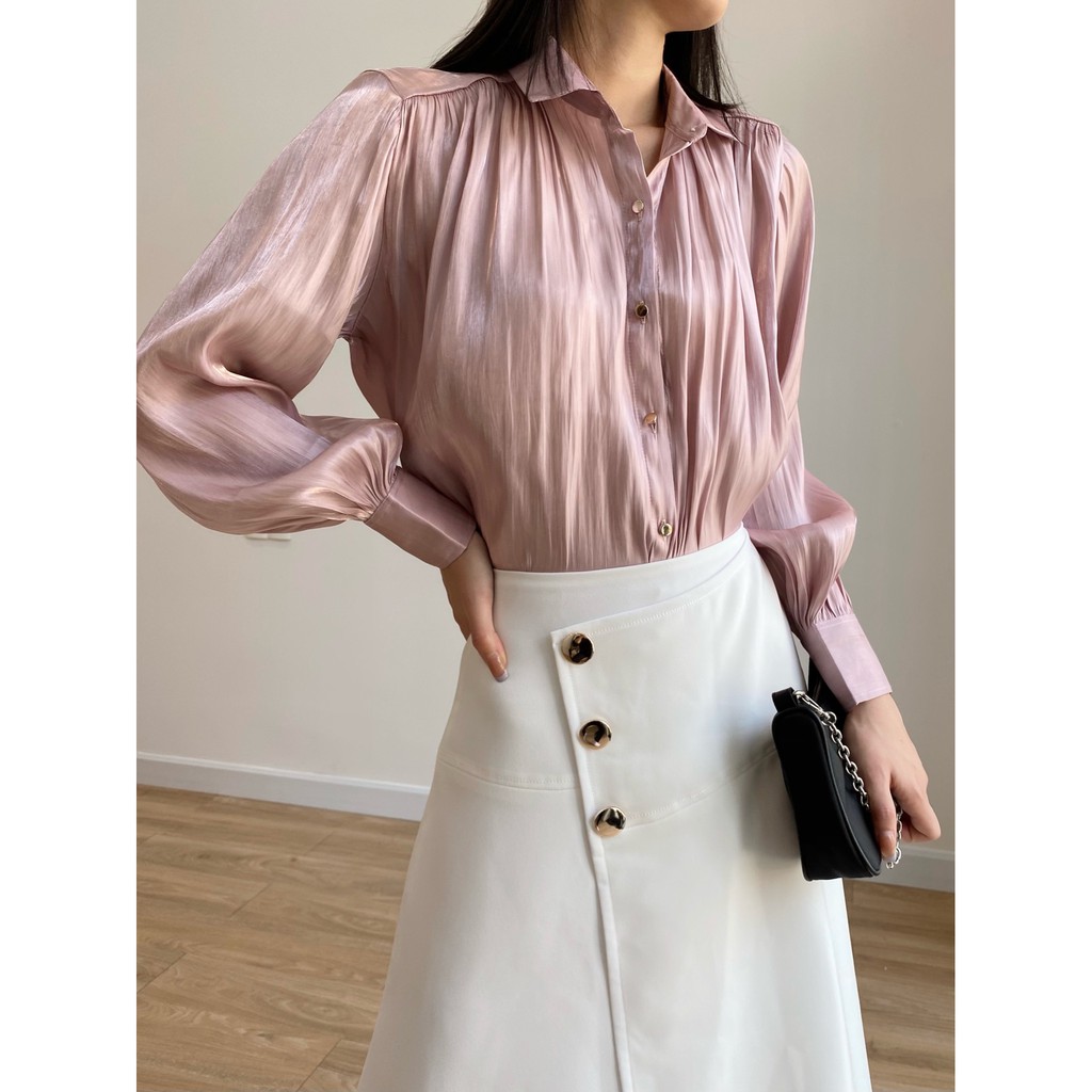 Áo Sơ Mi Vải Organza Nhiều Màu EDINI - SM222