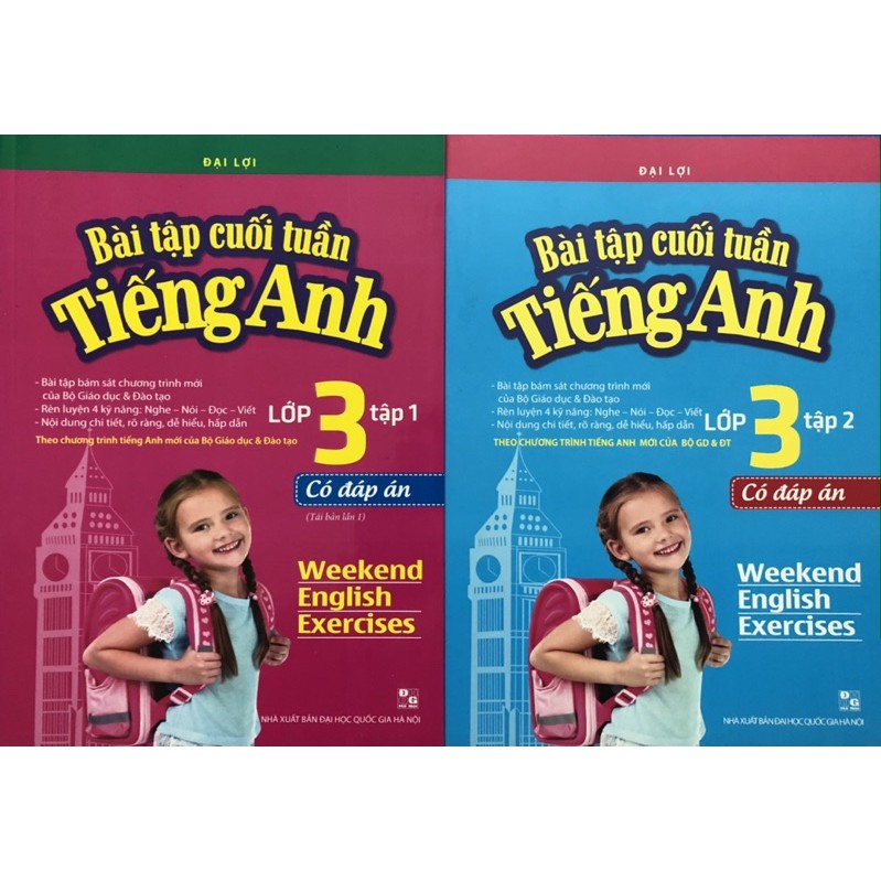 Sách - ( Combo 2 tập) Bài tập cuối tuần tiếng anh lớp 3