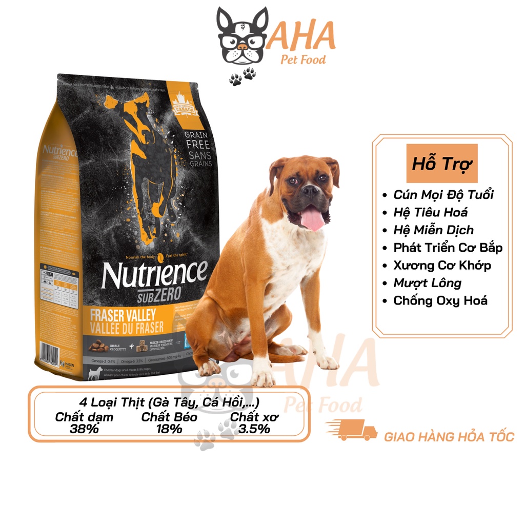 Thức Ăn Hạt Cho Chó Lớn Nutrience Subzero Bao 2.27kg - 6 Loại Thịt Cá, Rau Củ, Trái Cây