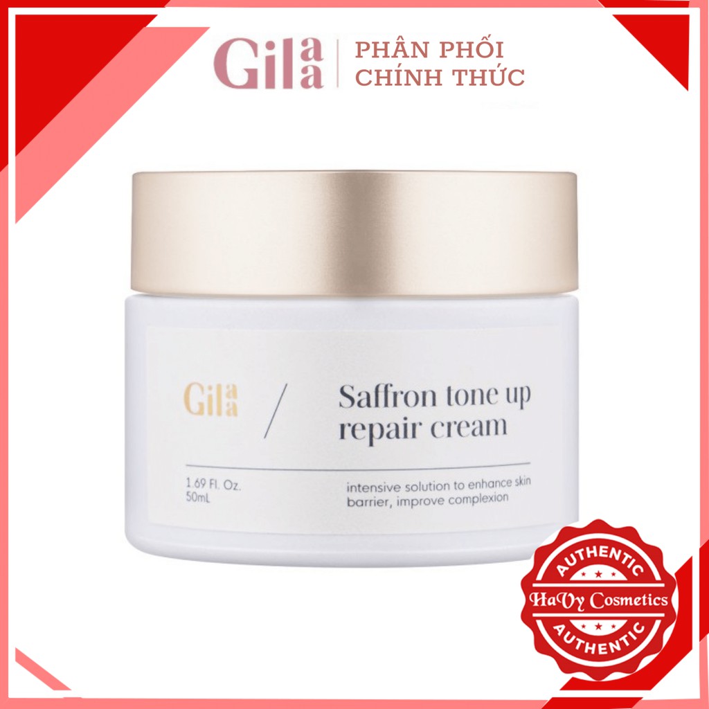 Kem Dưỡng Sạc Nước Và Phục Hồi Da Gilaa Saffron Tone Up Repair Cream 50ml