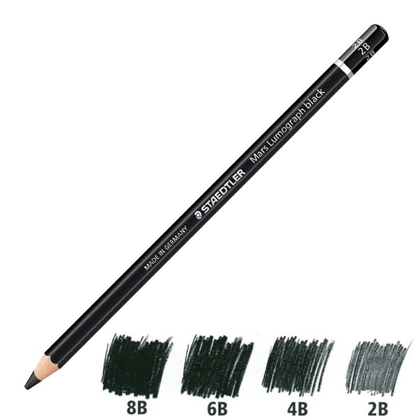 Bút Chì Than, phác thảo Staedtler Đức Mars Lumograph Black Cao Cấp 100B