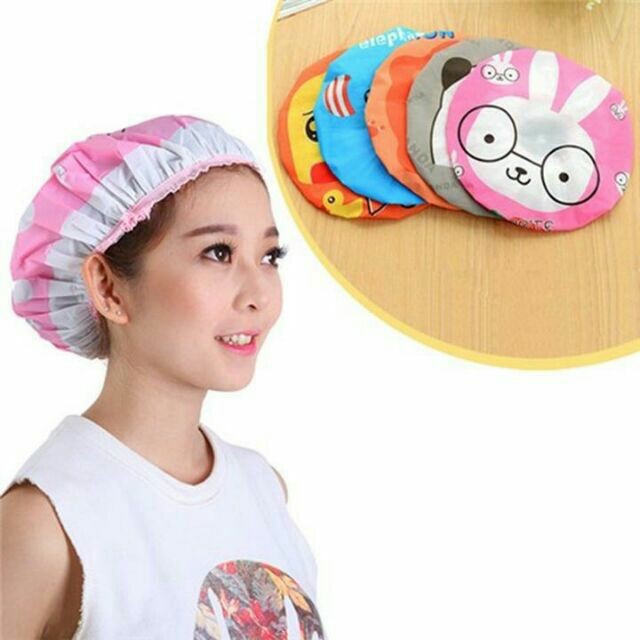 Mũ ủ tóc hình hoạt hình ngộ nghĩnh loại tốt