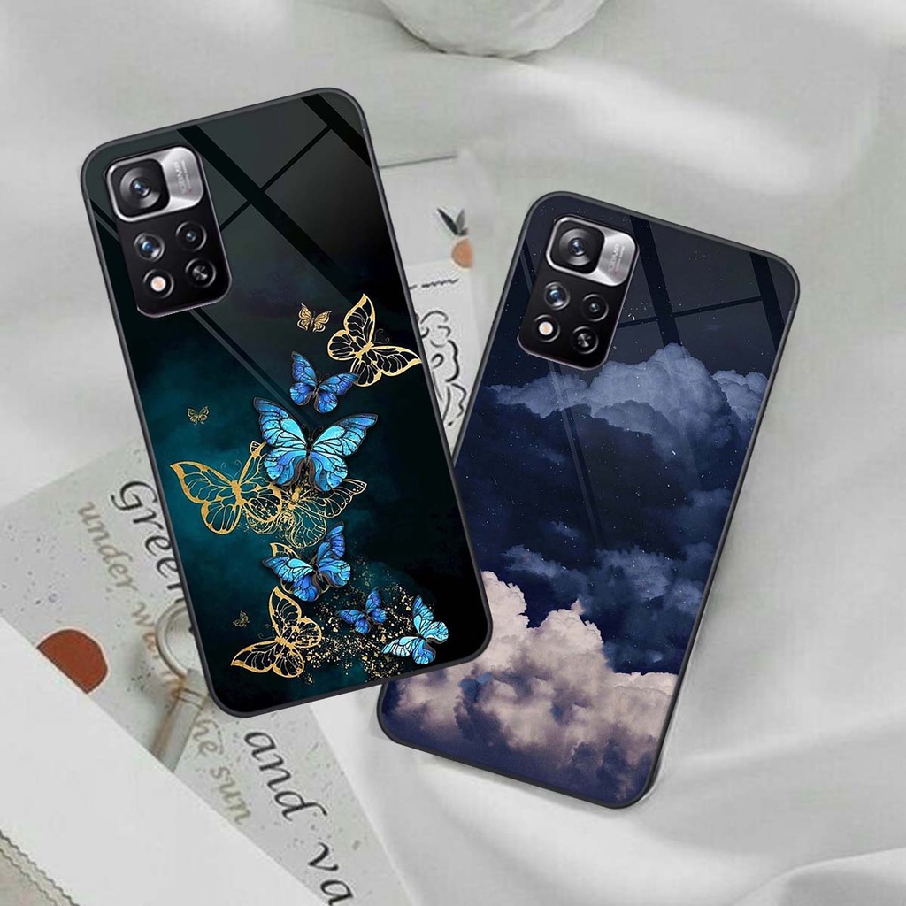 Ốp lưng kính cường lực Xiaomi Redmi Note 11 / Note 11S / Redmi Note 11 Pro 5G