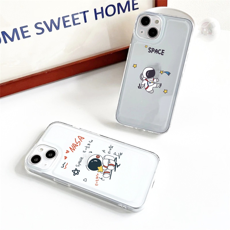 Ốp lưng iphone Ốp điện thoại Suntaiho silicon mềm hình phi hành gia sáng tạo thích hợp cho iPhone 11 Pro 13 12 Pro Max XS Max X/XS XR