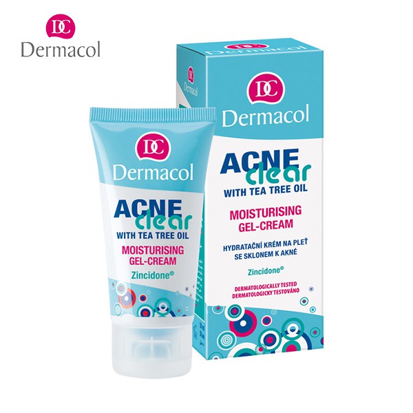 Kem dưỡng cho da dầu và mụn cám mẫu Tester Dermacol AcneClear Moisturizing Gel-cream 7ml