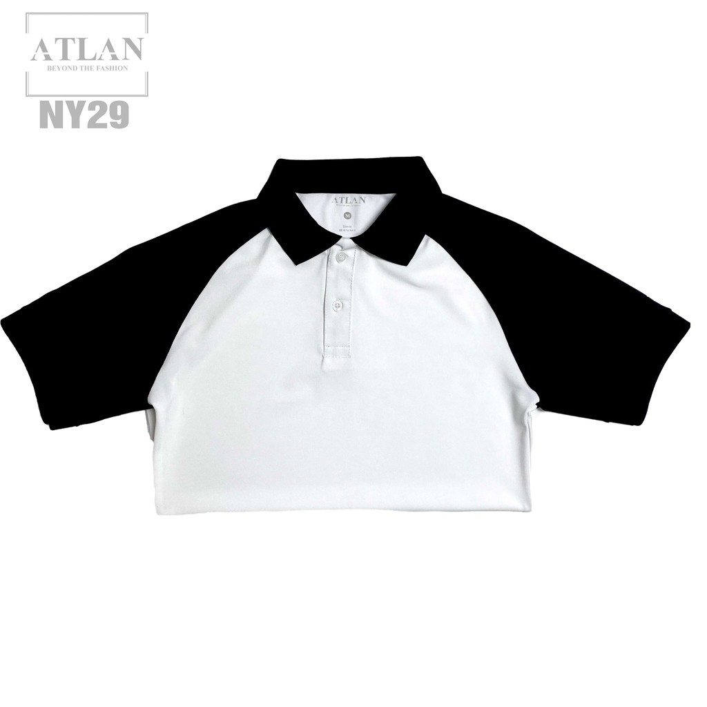 Áo Polo Nam 💖 𝘍𝘳𝘦𝘦𝘴𝘩𝘪𝘱 💖  Áo Ngắn Tay Nam Màu Trắng Phối Tay Đen - NY29 | BigBuy360 - bigbuy360.vn