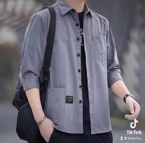 Áo sơ mi Nam đũi DENIM SHIRT - GZ02 | BigBuy360 - bigbuy360.vn