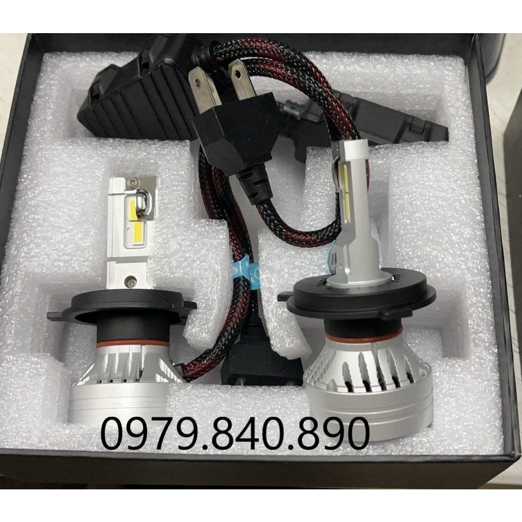 1 Bóng đèn Led X9S chân H4 màu sáng trắng 6000 kelvin