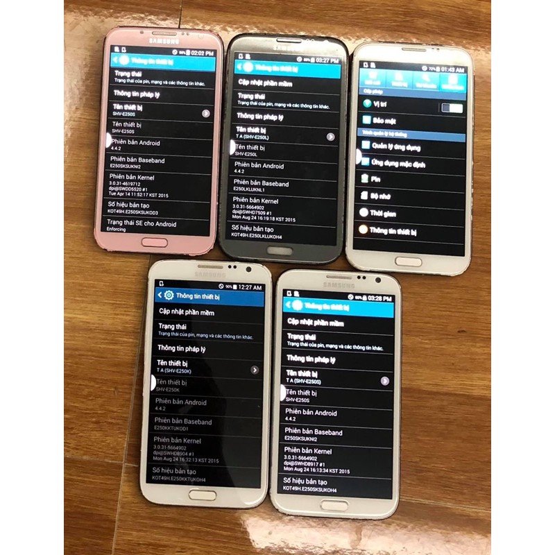 Điện thoại samsung note 2