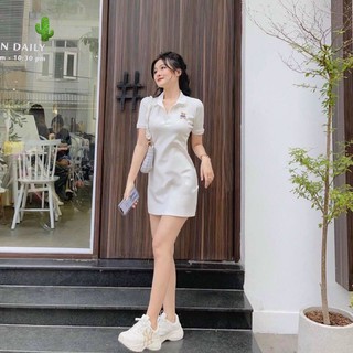💓💓 ĐẦM  BODY THÊU GẤU PHỐI TAY BO CỰC XINH( CÓ XẺ TÀ 2 BÊN)💓💓