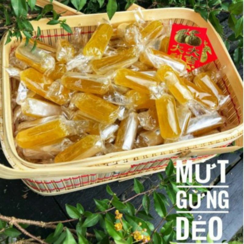 MỨT GỪNG DẺO VIÊN QUẤN CAY THƠM DỊU NHẸ