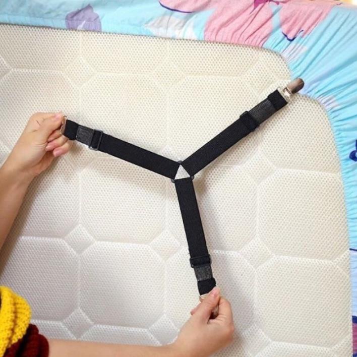 Móc kẹp GA GIƯỜNG 3 CẠNH co dãn chống xê dịch, giữ phẳng ga trải giường -QK4