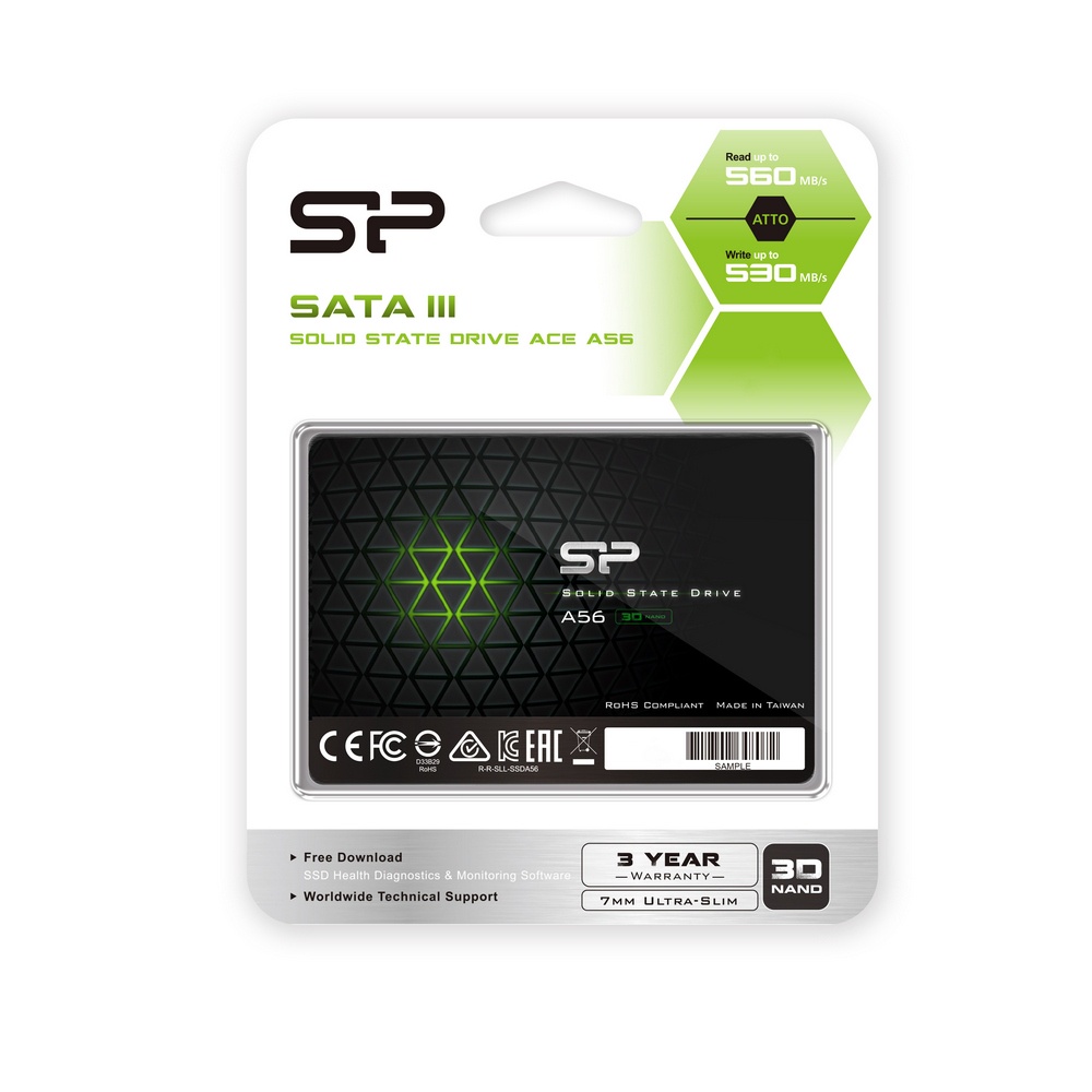 Ổ Cứng tốc độ cao SSD Silicon Power 128GB/256GB SATA 3 2,5’’ A56 | HÀNG CHÍNH HÃNG