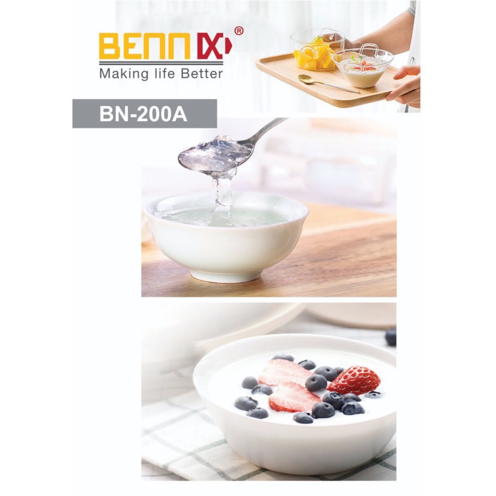 Nồi chưng yến mini Bennix BN-200A 2 lít THÁI LAN hấp cách thủy đa năng