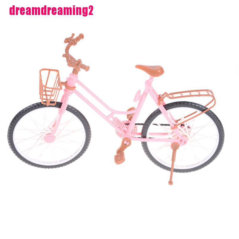 Mô Hình Xe Đạp Màu Hồng Có Thể Tháo Rời Cho Búp Bê