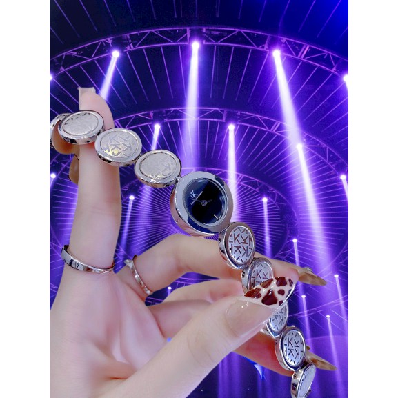 Đồng hồ nữ dây kim loại, đồng hồ đeo tay nữ chính hãng CK authentic full box, thiết kế dây đeo thời trang, siêu sang