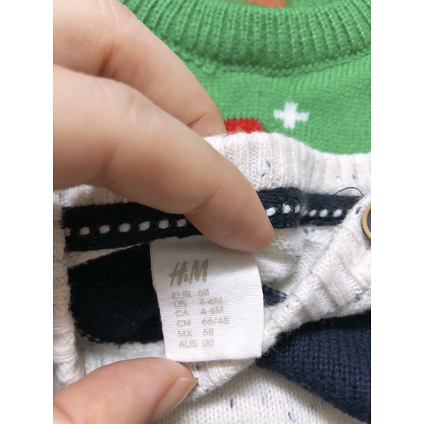 Thanh lý 2 áo len bé trai tay dài size 68/74