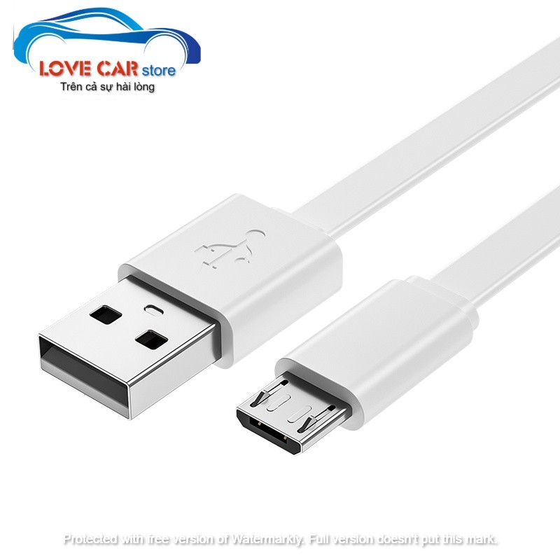 Dây cáp sạc Micro USB dài 30cm dùng cho tẩu sạc ô tô, xe hơi, điện thoại, máy tính bảng