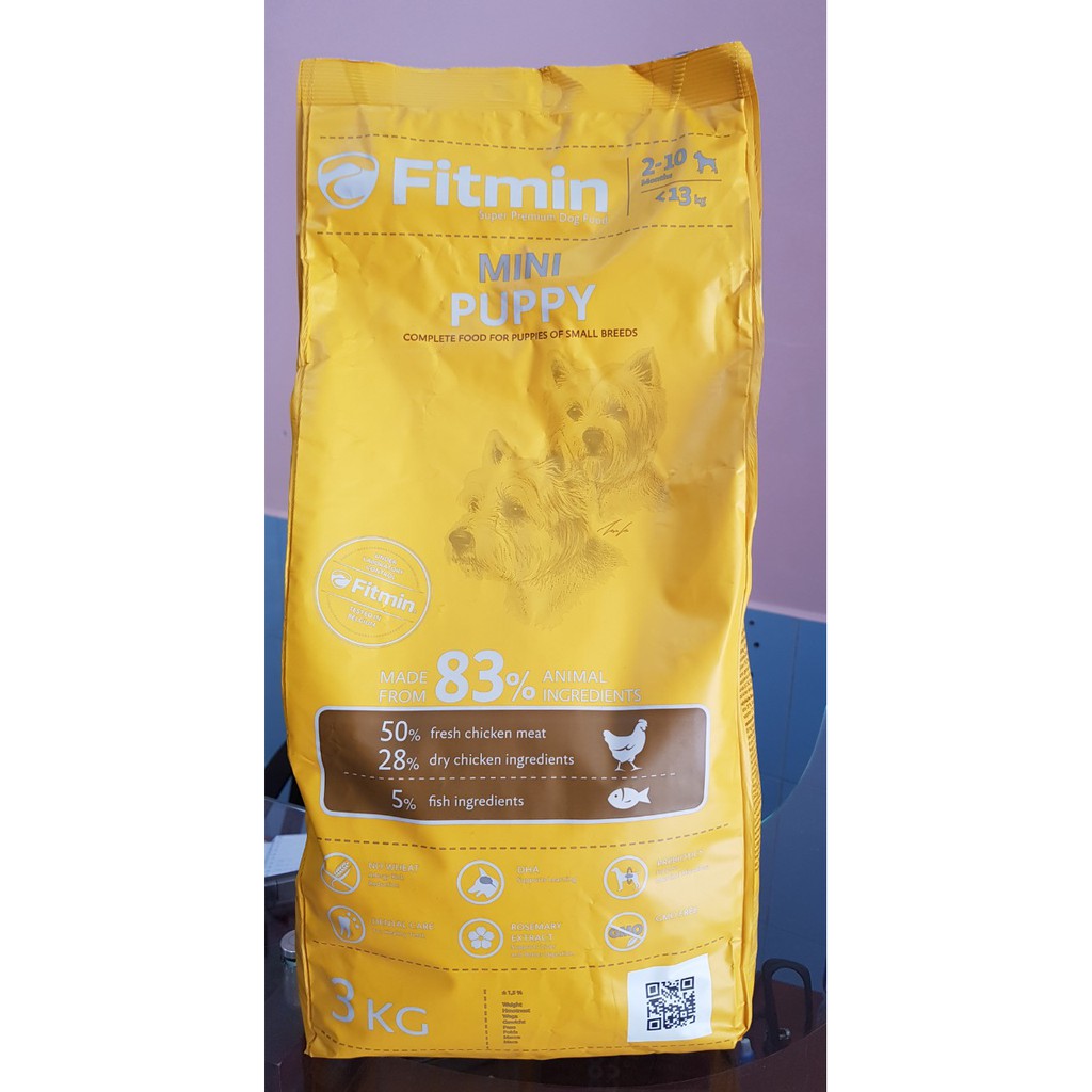 Hạt Fitmin Mini Puppy cho chó con gói 3kg
