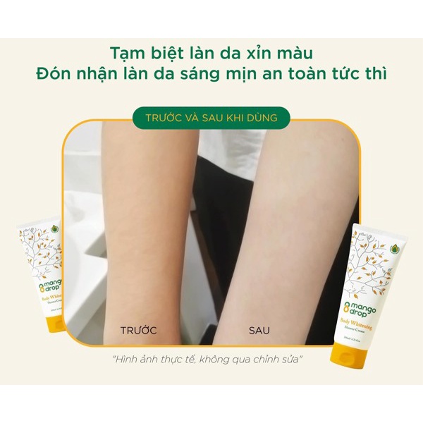 KEM TẮM TRẮNG DA MANGO DROP BODY WHITENING SHOWER CREAM 200ML